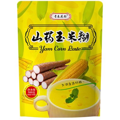 500g (10 Bags) Yam Corn Porridge - Instant Natural Nutrition Cereal, Individually Portioned Packets, Quick Breakfast & Meal Replacement, Gentle Stomach-Friendly Food for Daily Moment