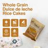 Deluxe & Bla Bla Rice Cakes 12 Pack Whole Grain, Gluten-Free, Kosher, Low-Calorie Snack Coated with dulce de leche Healthy & Crunchy Treat Individually Wrapped, (19g Each) view 2