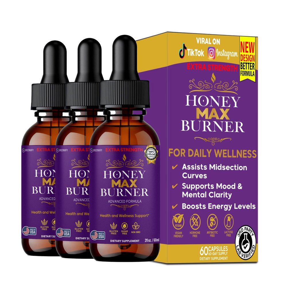 Honey Max Burner Extra Strength Dietary Supplement, Advanced Formula with L-Arginine, 2 fl oz, Gluten Free, Sugar Free, Non-GMO (3)