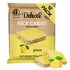 Deluxe & Bla Bla Rice Cakes 12 Pack Whole Grain, Gluten-Free, Kosher, Low-Calorie Snack - Coated with Lemon - Healthy & Crunchy Treat - Individually Wrapped, (19g Each) view 1