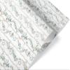 Leafy Garland Christmas Wrapping Paper, Coastal Ocean Xmas Gift Wrap, Beach Holiday Theme view 1