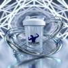 Supreme Strength Protein Shaker Bottle White 24oz Leakproof Gym Mixer Cup for Pre workout & Smoothies, BPA Free Dishwasher Safe with Wire Whisk Ball view 4