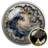Creation Wave Coin The Power of Light & Water in Motion Collectible Art Token, Ocean Energy & Divine Harmony Inspired by Nature and Faith (Silver Color) view 2
