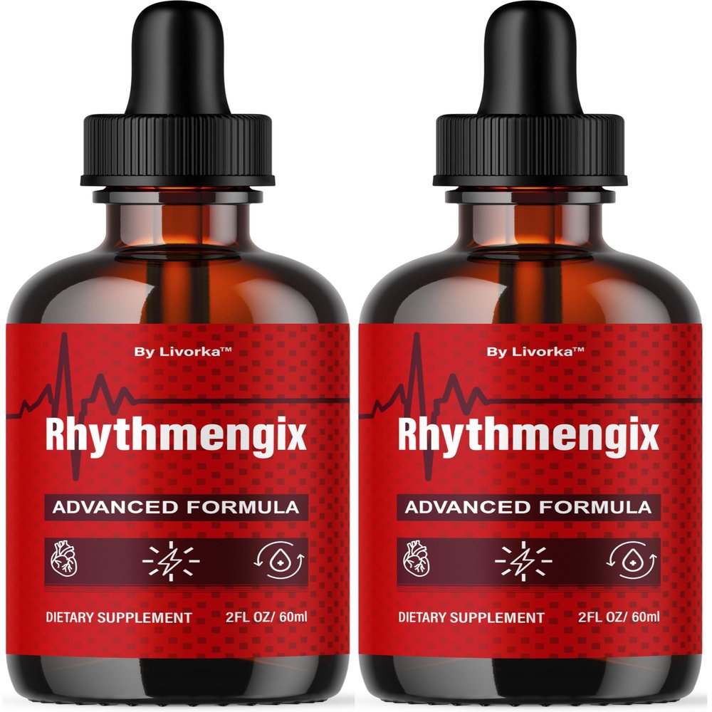 (2 Pack) Rhythmengix Drops - Official Rhythmengix Advanced Natural Formula Blood Health Support Drops, Premium Liquid Supplement Advanced Formula Droppers for Wellness Reviews, 2 Bottles for 2 Months