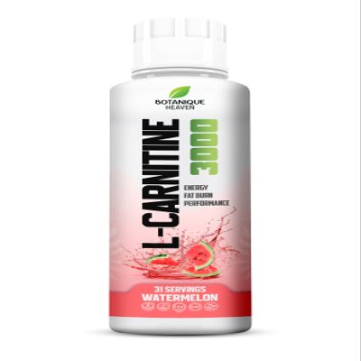 Botanique Heaven L-Carnitine Liquid 3000mg Per Serving | High Strength Liquid Carnitine | Energy & Metabolism Support | 31 Servings | Sugar Free, Vegan | Watermelon