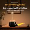 Pipe Aromatherapy Diffuser Machine with Multiple Spray, Colorful LED Lights, 237mm x 82mm, Black and White Color Options (Black) view 2
