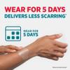 BAND-AID Brand Pro Heal 5 Day Protect, Ultra-Thin Hydrocolloid 100% Waterproof First Aid Adhesive Bandages for Advanced Healing and Less Scarring Versus Uncovered Wound, Large Size, 6 ct view 4