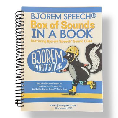 Bjorem Speech Box of Sounds in a Book 250+ Reproducible Pages for Speech Therapy, Childhood Apraxia of Speech, Articulation & Literacy (Initial, Medial, Final Sound Positions)