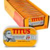 Titus Canned Sardines in Soybean Oil and Chilli Pepper Pack of 12 | Premium Quality Sardines, Rich in Omega-3 & Protein | Long Shelf Life, Ready to Eat view 1