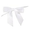 ClearBags White Pre-Tied Bows, 3.5-Inch Decorative Gift Bows with Twist Ties, Perfect for Treat Bags, Retail Packaging, Crafting & Seasonal Gift Wrap | Pack of 25 | BOWWH (Bags Sold Separately) view 1