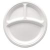 bliitt Disposable Compostable 3 Compartment Paper Plates 10 Inch 25 Pack view 2