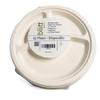 bliitt Disposable Compostable 3 Compartment Paper Plates 10 Inch 25 Pack view 3