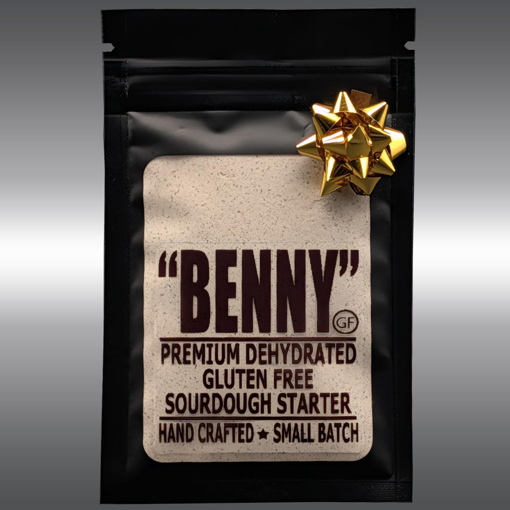BENNY Gluten Free Sourdough Starter (20g) Premium Dehydrated Starter for Baking Sourdough Bread, Strong and Reliable