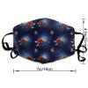 JZDACH Cloth Face Mask Balaclavas with Adjustable Ear Straps 3 Pack, Anime Fox Dustproof Mouth Scarf Reusable Washable Mask for Outdoor Indoor Use view 4