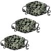 JZDACH Reusable Cloth Face Mask Mouth Scarf 3 Pack for Adults, Dustproof Adjustable Ear Loops Breathable Comfortable Fabric Mask Balaclavas Money American Bill Dollars view 1