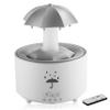 7-Color Raindrop Humidifier and Essential Oil Diffuser with Remote, 300ml Quiet Rain Sound Machine for Bedroom and Office, White view 1