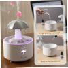 7-Color Raindrop Humidifier and Essential Oil Diffuser with Remote, 300ml Quiet Rain Sound Machine for Bedroom and Office, White view 3