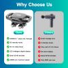 16-Head Massage Gun, 3 Modes & 30 Levels, Electric Massage Tool for Shoulder, Waist, Legs, Back Massager for Pain Relief Deep Tissue, Quiet & Powerful Full Body Massager, Ideal Gift for Men & Women view 4