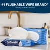 Cottonelle Fresh Feel Flushable Wet Wipes, Adult Wet Wipes, 16 Flip-Top Packs, 42 Wipes Per Pack (672 Total Wipes), Packaging May Vary view 3