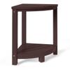 WestinTrends Sage HDPE Plastic Waterproof Shower Corner Bench, Dark Brown view 3