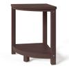 WestinTrends Sage HDPE Plastic Waterproof Shower Corner Bench, Dark Brown view 4