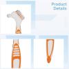 byepica Case, Handle Ergonomic, Brush Cleaner Denture, 4 Pcs Dual-Sided, Thorough Oral Care Denture Brush view 2