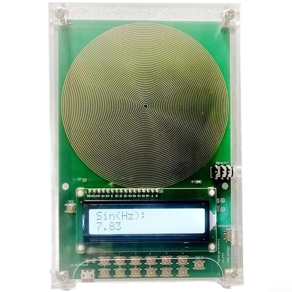 7.83Hz Schumann-Wave Resonance Generator, Resonant Low for frequency for pulse Generator With-Adjustable for frequency USB Powered Device With Multiple Waveforms(Green)