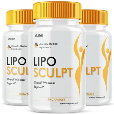 (3 Pack) Lipo Sculpt Capsules, LipoSculpt Pills Advanced Loss Support Supplements Capsulas, Premium Health Wellness Formula, Natural Ingredients for Healthy Digestion Maximum Energy Pastillas (180 ct)