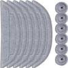 12Pack Microfiber Mop Cloths Compatible with Roborock S8 MaxV Ultra, S8 Max Ultra Robot Vacuum,Mop Pad Replacement Accessories with Dual Sonic Vibrations Modules Mop Pad view 1