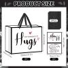 Sympathy Gift Bag for Loss of Loved One Sympathy Gifts Bag with Wrapping Paper and Card Large No Words Just Hugs Condolence Memorial Wrapping Paper Bag for Funeral Loss of Dog Pet Mom Dad Husband view 3