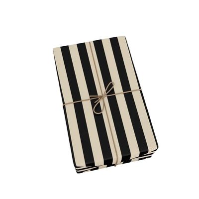 Modern Black Stripe Wrapping Paper, Tuxedo Christmas Wrapping Paper, Holiday Gift Wrap Roll, Striped Gifts Wrap Paper, Birthday Christmas Classic Gift Wrap