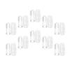 JEWEDECO 10 Sets Finger Toothbrushes Food Grade Silicone Soft Bristle Oral Massager with Transparent Storage Cases for Newborns Teething Relief and Training view 1