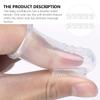 JEWEDECO 10 Sets Finger Toothbrushes Food Grade Silicone Soft Bristle Oral Massager with Transparent Storage Cases for Newborns Teething Relief and Training view 2