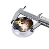 Pill Box Smart Corgi Round Pill Case Mini Metal Travel Pillbox for Purse Small Cute 3 Compartment Medicine Pill Organizer Portable Pill Container Holder for Daily Medicine Vitamin view 2