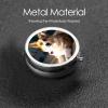 Pill Box Smart Corgi Round Pill Case Mini Metal Travel Pillbox for Purse Small Cute 3 Compartment Medicine Pill Organizer Portable Pill Container Holder for Daily Medicine Vitamin view 4