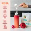 BlenderBottle 2-in-1 Insulated Stainless Steel Shaker Tumbler, Swig Leakproof Lid, Straw, BlenderBall, BPA Free, For Protein Shakes, Smoothies, And Pre Workout, 24 oz, Red/Orange (Heatwave) view 4