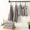 12-Piece Microfiber Kitchen Towels & Dishcloths Set - 26"x18" & 12"x12", Bulk Lint-Free for Drying Dishes(Black) view 3