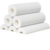 10-Piece Set of Thickened, Reusable Non-Woven Kitchen Disposable Rags - Ideal for Dishwashing & Cleaning(White-20x20cm,600pcs- 3rolls) view 1