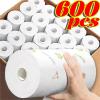10-Piece Set of Thickened, Reusable Non-Woven Kitchen Disposable Rags - Ideal for Dishwashing & Cleaning(White-20x20cm,600pcs- 3rolls) view 2