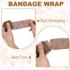 PATIKIL 1" x 5 Yard Bandage Wrap, 8Pcs Breathable Self Adhesive Elastic Bandage Wrap Roll Athletic Cohesive Tape for Wrists Knees Ankles Thighs Feet Sports Sprains Swelling, Brown view 4