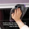 5-Piece Microfiber Carbon Cloths - for Wiping Windows, Wine Glasses, Tableware & Car Windows view 3