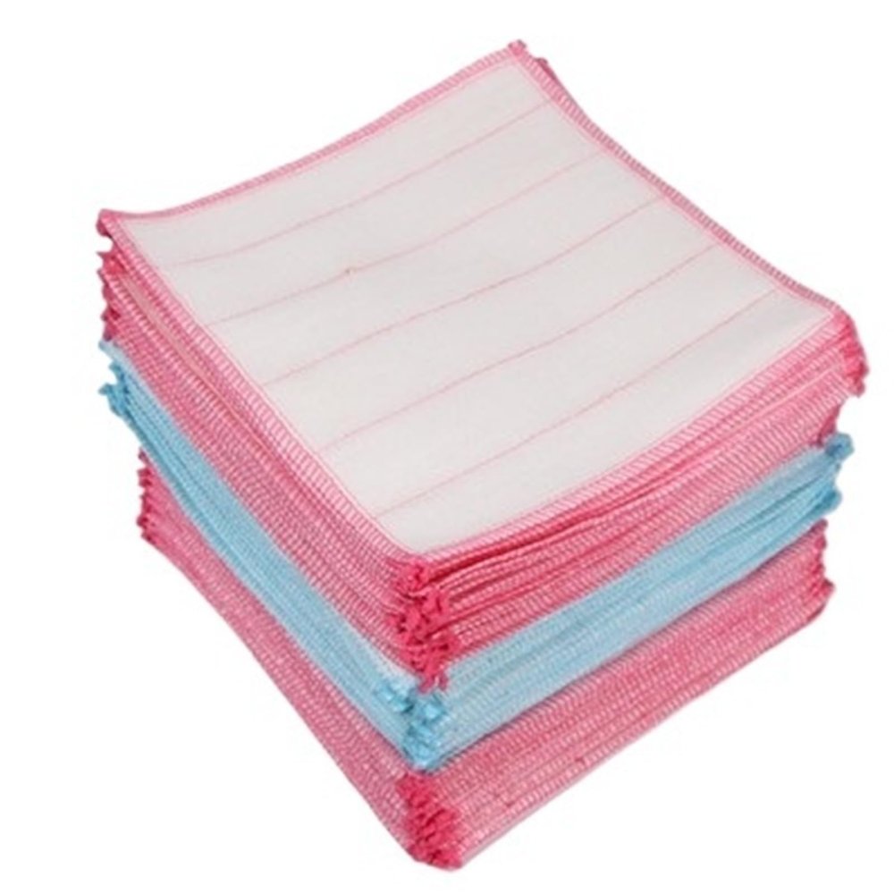 20-Piece Thick Cotton Kitchen Cleaning Cloths - 30cmx30cm, for Dish Washing & Scrubbing