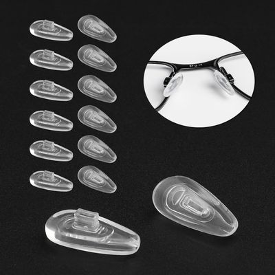 6 Pairs Nose Pad Replacement for Oakley Coupler OX8053 Eyeglasses Frame, Silicone Soft Clear Nose Cushion