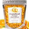 10oz Candied Orange Peel Cubes - Orange Peel Diced Treat for Baking, Desserts, Garnish & Snacks, Bright Flavorful Candied Fruit with Natural Ingredients for Holiday Gifts & Recipes view 1