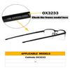 2 Pairs Ear Socks Replacement Temple Sleeves for Oakley Cathode OX3233 Eyeglasses Frame, Silicone Soft Black Ear Tips view 2