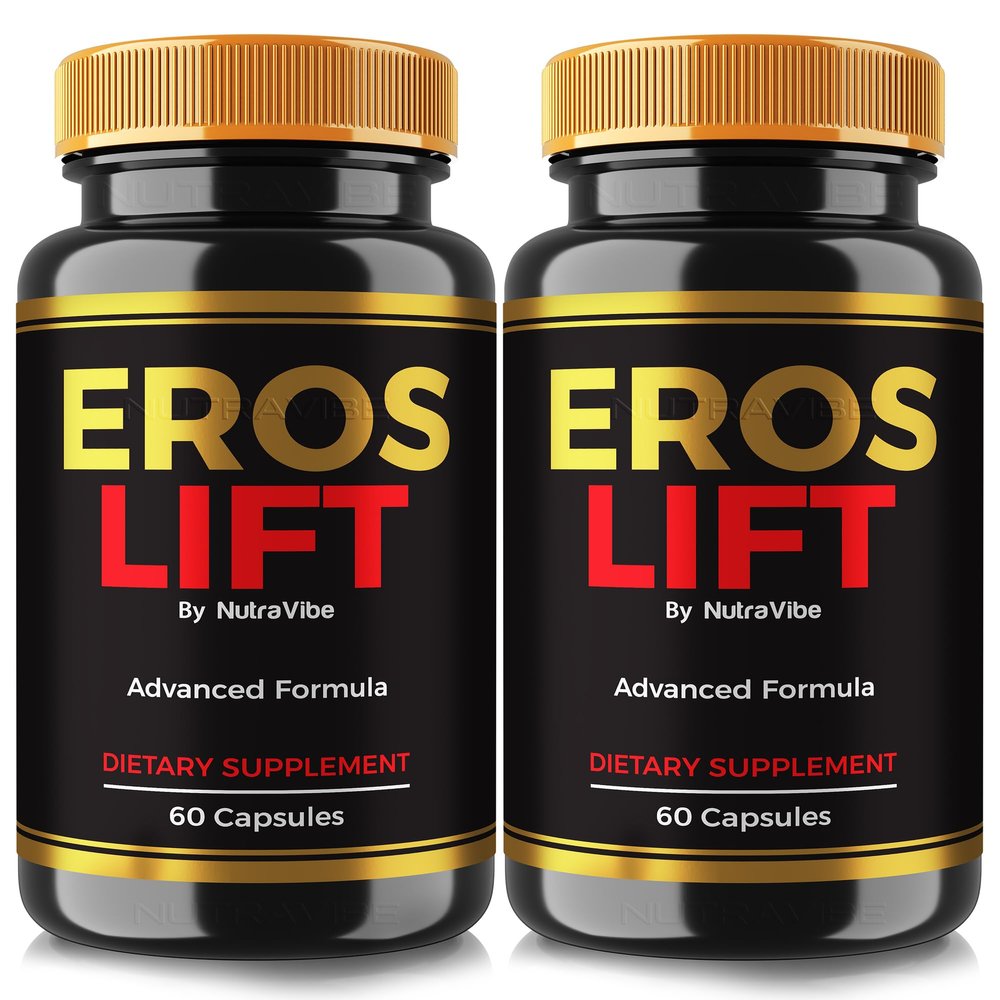 (2 Pack) Eros Lift Capsules ErosLift Premium Energy & Power Support | Natural Supplement for Drive, Stamina & Active Performance | Easy-to-Take, Non-Habit Forming Formula, Official (120 Capsules)
