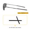2 Pairs Ear Socks Replacement Temple Sleeves for Oakley Conductor 6 OO4106/Conductor 8 OO4107 Sunglasses Frame, Silicone Soft Black Ear Tips view 2