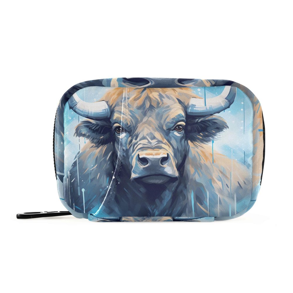 Yak Cattle 1 Weekly Medicine Pill Organizer Travel Pill Case Box Holder Container Small for Vitamin Supplement