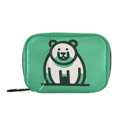 Bear Green Weekly Medicine Pill Organizer Travel Pill Case Box Holder Container Small for Vitamin Supplement