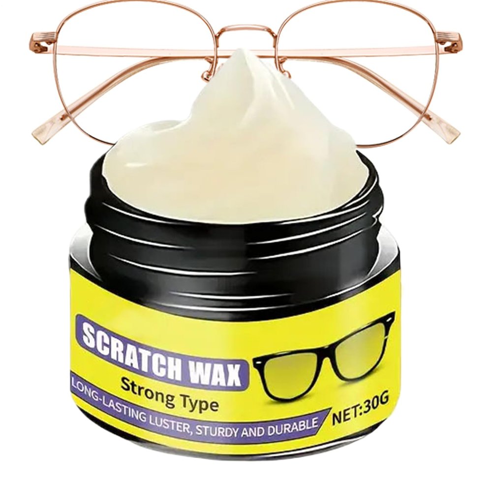 30g Scratch Remover For Eyeglasses, Eyeglass Scratch Remover Lens Polish Wax, Repair Paste With Easy Application, Optical Maintenance For Home School Vacation Travel Outgoing